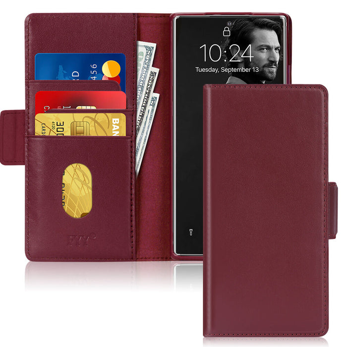 Genuine Leather Wallet Case for Galaxy Note 20 Ultra 6.9" - fyystore