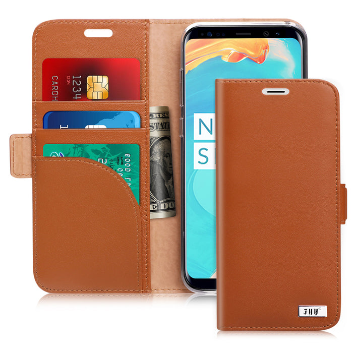 Genuine Leather Wallet Case for Galaxy S8 - fyystore