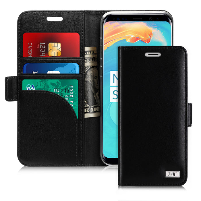 Genuine Leather Wallet Case for Galaxy S8 - fyystore