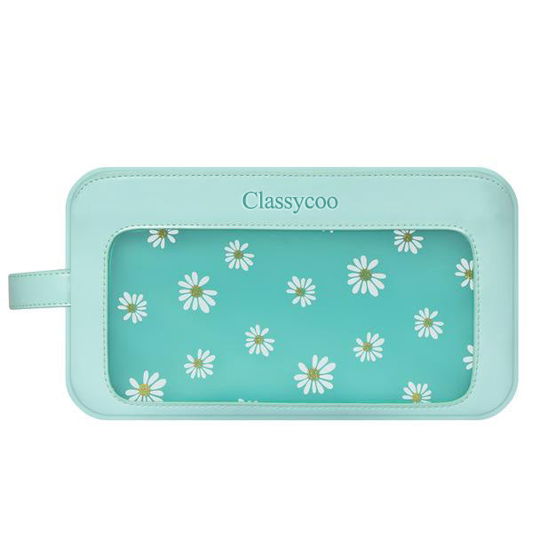 Classycoo Toiletry Bag, [Large Capacity][Floral Print] Hanging Travel Toiletry Bag Cosmetic Make up Organizer for Women and Girls Waterproof Green - fyystore