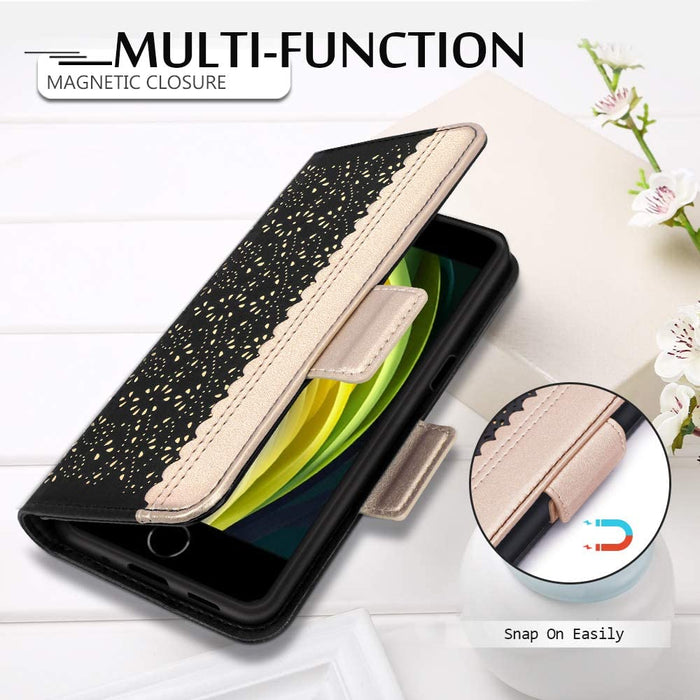 [RFID Blocking] Leather Case for iPhone 7/8/SE 2nd Gen - fyystore