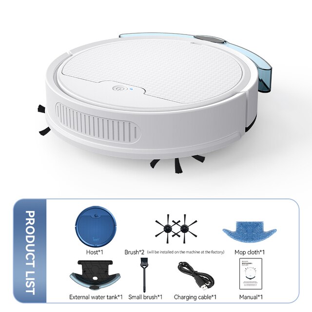 2023 New  3 In 1 Sweeping and Vacuuming Wireless Vacuum Cleaner Smart Sweeping Robot Home Sweeper Sweeping Robots For Home