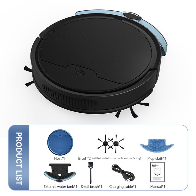 2023 New  3 In 1 Sweeping and Vacuuming Wireless Vacuum Cleaner Smart Sweeping Robot Home Sweeper Sweeping Robots For Home