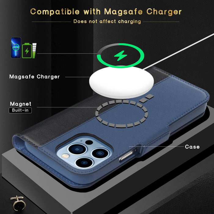 Case with MagSafe for iPhone 13 Pro Max (Genuine Leather) - fyystore