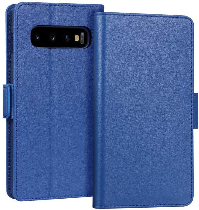 Genuine Leather Wallet Case for Galaxy S10+ Plus