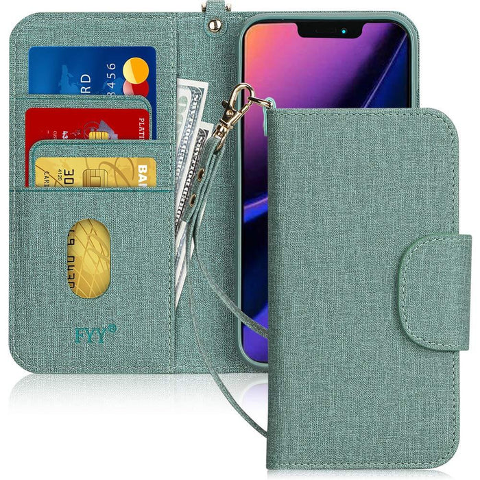 [Canvas Pattern] iPhone 11 Pro Max Wallet Case - fyystore