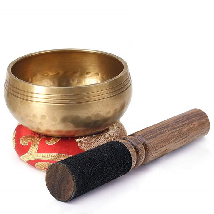 Tibetan Singing Bowl Set Sound Bowl Meditation Bowl Unique Gift Helpful for Meditation Yoga Stress Relief